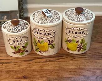 TEA, SUGAR, FLOUR CANISTERS