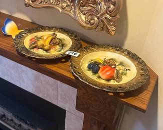 BUTTERFLY FIGURE , AND DECOR PLATES