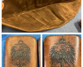 World War 1 Wash Basin And Imperial Kaiser Reich Pouches