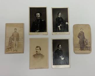 Carte de Visite CDV Civil War Gen Fremont, Gen McCellan sic McClellan