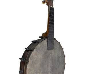 Antique Six String Short Neck Banjo