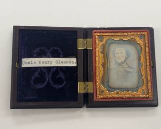 Daguerreotype Uncle Henry Gleason
