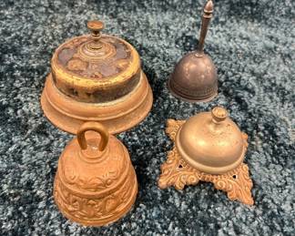 Four Vinatge Brass Bells