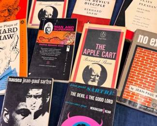 George Bernard Shaw, Jean Paul Sartre Paperbacks