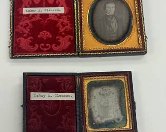 Two Daguerreotypes Leroy A Gleason