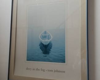 day in the fog framed poster