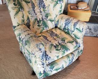 Floral arm chair