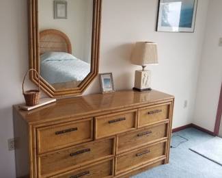 Dresser; matching mirror