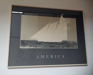 America nautical graphic