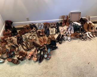 Mostly size 7. The brands you love. Many are new. This is just the start. We have many more shoes to add. 