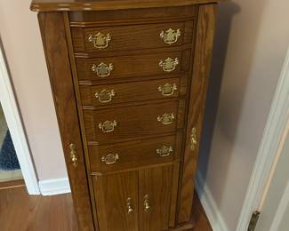 Jewelry cabinet.