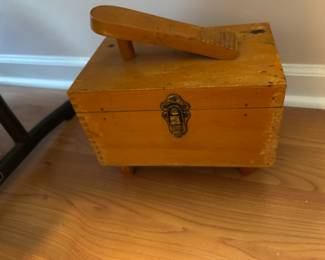 Vintage shoe shine kit.
