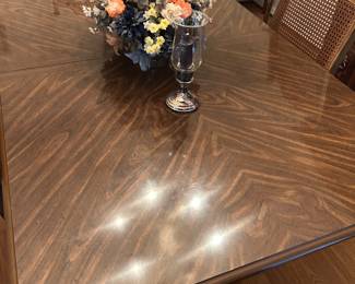 Dining room table and 6 chairs.