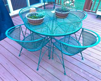 Handsome patio furniture.