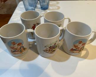 Norman Rockwell coffee cups.