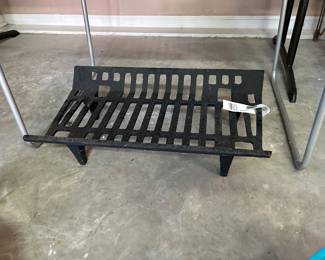 Never used fireplace grate. 