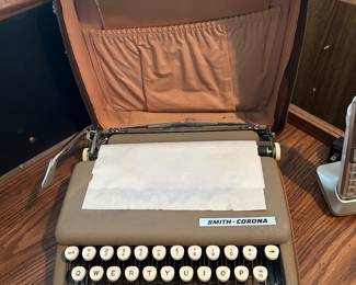 Portable typewriter.