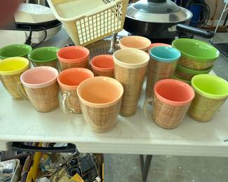 Retro Midcentury mugs and cups. 