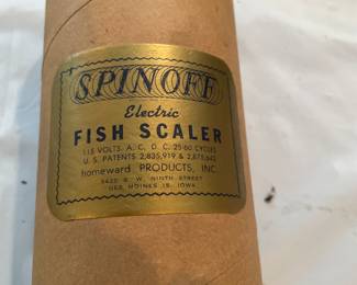 Pre-1964 vintage electric fish scaler. This new addition to the sale is really rare!