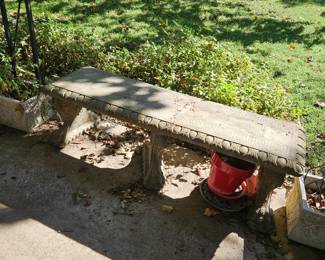 Concrete bench