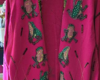 Beaded Frog Cardigan