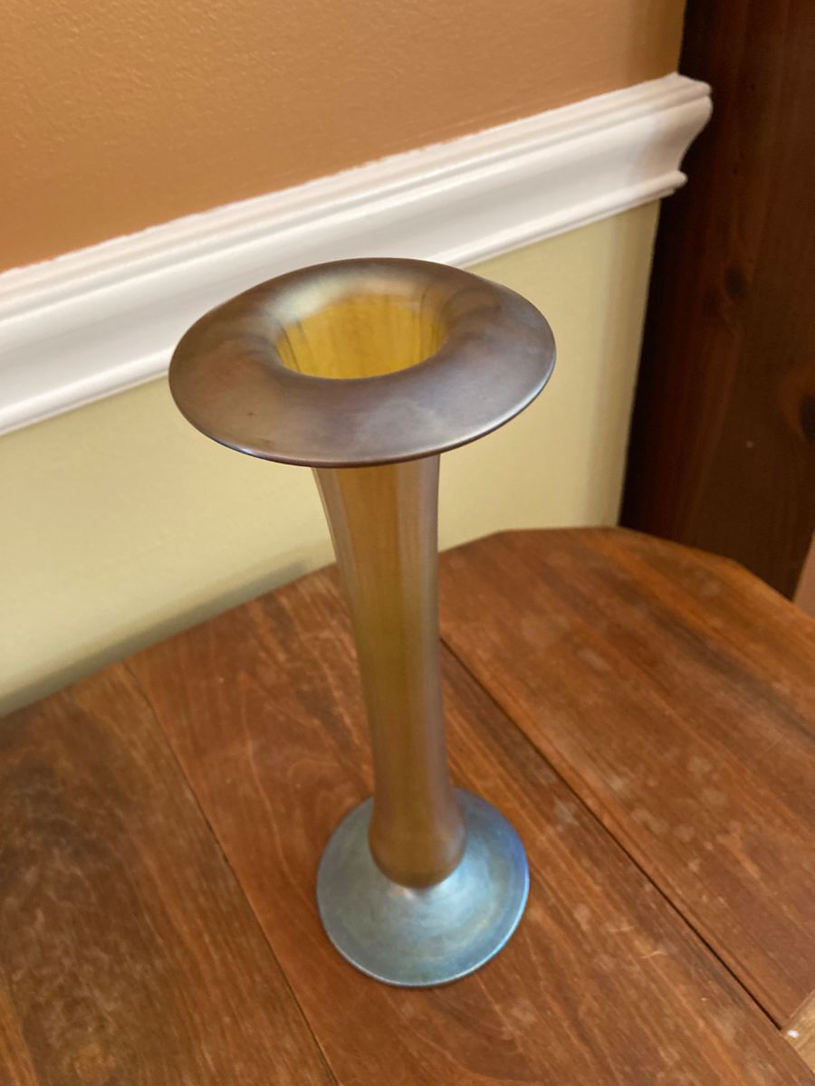 Louis Comfort Tiffany Favrille stem vase