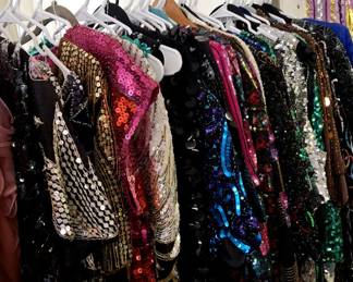 Glamorous Galore!! Hand beaded tops and dresses perfect showstoppers for your special occasions!