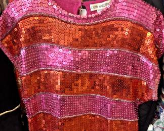 Stunning hand beaded vintage top!! Perfect for Mardi gras, birthday or any special occasion!!