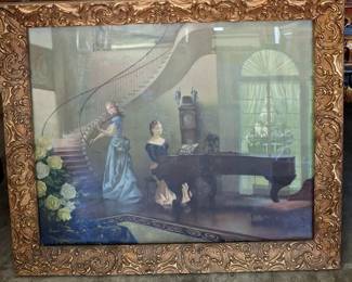 Vintage framed art!  AMAZING!
