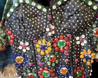 Amazing hand beaded vintage bustier style top!! Show stopper!!