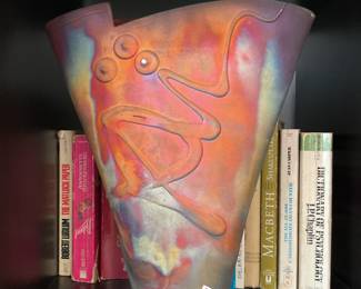 Kerry Gonzalez Raku pottery $160 + tax