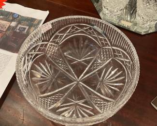 Cut crystal bowl $56 + tax