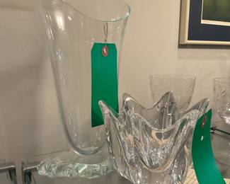 Orrefors signed tulip glass $80 + tax