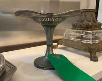 Silver pedestal dish 