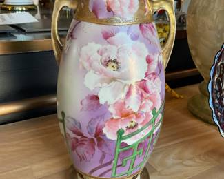 Vintage nippon hand painted vase 