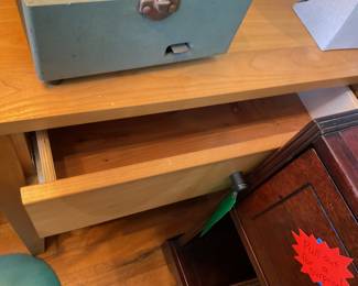 Modern Solid wood end table with one drawer and one shelf $112 + tax