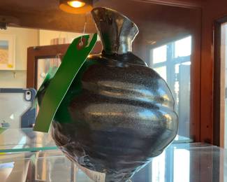 Sparky hand made ceramic vase $60 + tax