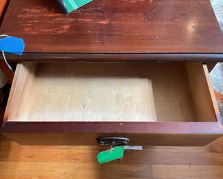 Antique solid wood side table 26” x 15” x 18” $60 + tax