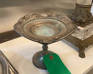 Silver pedestal dish 