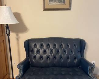 Leather Settee 