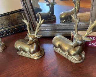 Four Brass Reindeer