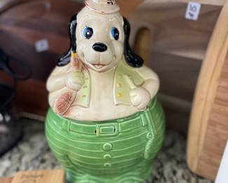 Duck Hunter Hound Dog Cookie Jar Vintage 1950's