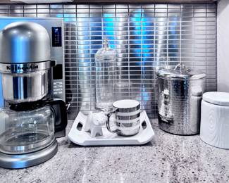 Kitchen Aid Coffee Maker, Canisters and Décor 