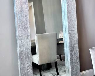 Larger Silver Z Gallerie Floor Mirror
