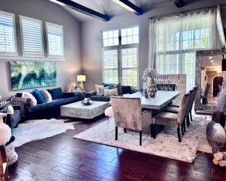 Living Room Furniture and Dining Room Set