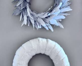 Feather and Fur Wreaths