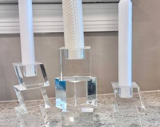 Crystal Candlestick Holders