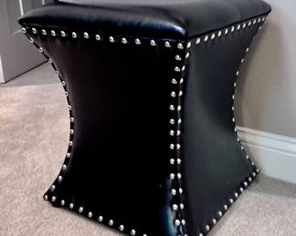 Black Ottoman / Stool