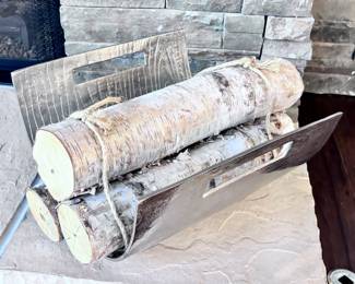 Fireplace Logs in Log Holder