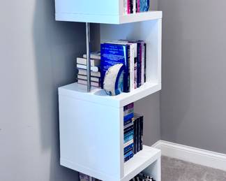 High Gloss White Bookshelf